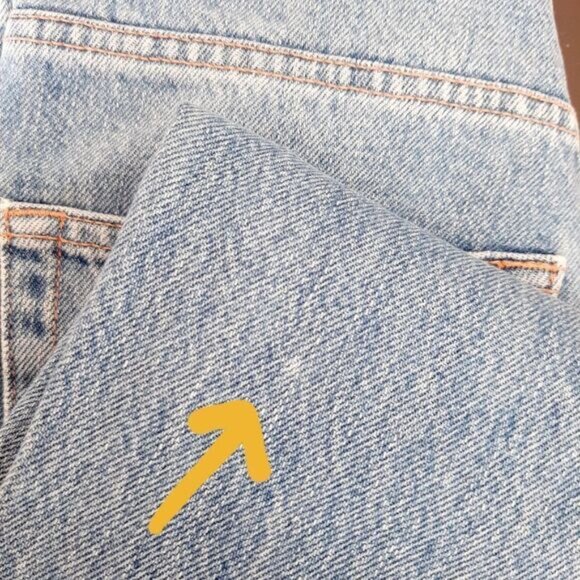 TOPSHOP | Mom Jean High Rise Distressed Blue Mid Wash Sz 25 Flawed - Picture 11 of 14